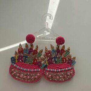 Colorful Beaded Birthday Earrings